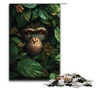 Puzzle 1000 pièces pour Adultes Jeu de Puzzle Singe coloré décoration Parfaite pour Les Adolescents de 14 Ans et Plus 1000 pièces (75 x 50 cm)