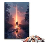 Puzzle 1000 pièces pour Adultes Jeu de Puzzle « Un Long Chemin à parcourir » décoration Parfaite pour Les Adolescents de 14 Ans et Plus 1000 pièces (75 x 50 cm)