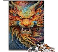 Puzzle 1000 pièces pour Adultes, Jeu de réflexion sur Le thème du Dragon Volant Fantastique, idéal pour Les Adolescents, idéal pour Une soirée de Jeux en Famille (Taille : 26x38cm)