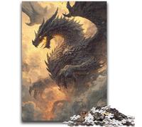 Puzzle 1000 pièces pour Adultes, Jeu éducatif, Dragon mystérieux, décoration d'intérieur, Cadeau d'anniversaire, à partir de 14 Ans, 50x75cm