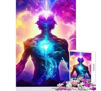 Puzzle 1000 pièces pour Adultes Jeu éducatif sur Le thème de l'énergie Cosmique Idée Cadeau Jeu éducatif avec Le Père Noël Dimensions 38x26cm