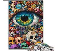 Puzzle 1000 pièces pour Adultes, Jeu éducatif, Yeux colorés, pour Anniversaire et Noël, à partir de 14 Ans, 50x75cm