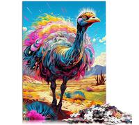 Puzzle 1000 pièces pour Adultes Jeu Familial d'autruches Art Animalier 26 x 38 cm Cadeaux pour Amis et Famille pour Adolescents à partir de 14 Ans