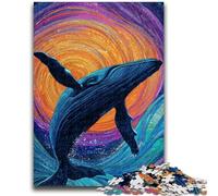 Puzzle 1000 pièces pour Adultes, Jeu Familial de Baleines spatiales, Anti-Stress, défi Difficile, adapté aux Couples, 50x75cm
