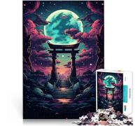 Puzzle 1000 pièces pour Adultes Jeu Stimulant Portail Japonais Torii 26 x 38 cm Cadeau d'anniversaire et Cadeau Unique pour Adolescents de 14 Ans et Plus