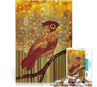 Puzzle 1000 pièces pour Adultes Jeune Oiseau dans Une forêt Abstraite Jeux de détente Cadeau d'anniversaire, Cadeaux, décoration Murale 52x38cm