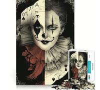 Puzzle 1000 pièces pour Adultes, Joker à Deux Visages, découpe Nette, Jeu de Concentration, Cadeau, Jeu pour Passer Le Temps, scène de Noël (38x26cm)
