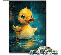 Puzzle 1000 pièces pour Adultes, Joli Petit Canard Jaune, en Bois, activités Amusantes à la Maison, Cadeau d'anniversaire, Cadeau de Voyage, 1000 pièces(50x75cm)
