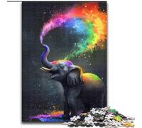 Puzzle 1000 pièces pour Adultes, Joli Puzzle bébé éléphant, Casse-tête éducatif, décoration Artistique pour la Maison et Le Bureau, 14 Ans et Plus (Taille : 26x38cm)