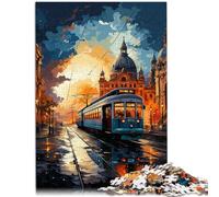 Puzzle 1000 pièces pour Adultes Jouets de Lisbonne Jeux éducatifs Anti-Stress 26 x 38 cm Cadeaux pour Amis et Famille pour Adolescents de 14 Ans et Plus