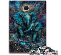 Puzzle 1000 pièces pour Adultes, Jouets éléphants mystérieux, Jeux éducatifs, Anti-Stress, Collection d'artistes, Beaux-Arts 50x75cm