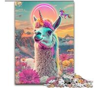 Puzzle 1000 pièces pour Adultes, Jouets psychédéliques en alpaga, Jeux éducatifs, Anti-Stress, décoration d'intérieur Unique et Cadeaux 26x38cm
