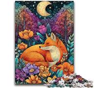 Puzzle 1000 pièces pour Adultes Jungle Fox Learning Jouets éducatifs Jeux familiaux Améliorer l'amour Entre Les Couples 26x38cm