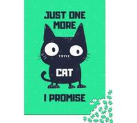 Puzzle 1000 pièces pour Adultes, Just One More Cat I Promise | Pour les jours libres de décembre : ce puzzle adulte 1000 pièces transforme les fêtes en une pause puzzle calme.