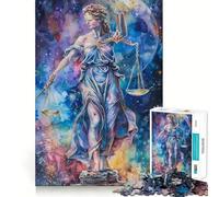 Puzzle 1000 pièces pour Adultes Justice Céleste Décoration Clean Fit Jouet d'exercice cérébral Temps de Jeu Confortable Jeu Amusant d'anniversaire (50x75cm)