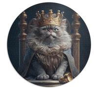 Puzzle 1000 pièces pour Adultes King Cat, Puzzle en Carton, idéal pour s'amuser en Famille Lors des Anniversaires et de Noël, 1000 pièces (67,5x67,5cm)