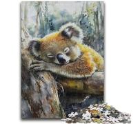 Puzzle 1000 pièces pour Adultes Koala endormi, Jouet éducatif Anti-Stress (38x26cm)