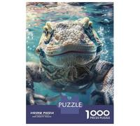Puzzle 1000 Pièces pour Adultes Komodo Dragon Sea Puzzle Casse-tête Difficile, Idéal comme Cadeau pour Toute La Famille 70x50cm/1000pcs