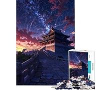 Puzzle 1000 pièces pour Adultes La Cité Interdite Jeu addictif pour cultiver la Patience Décoration intérieure Cadeau d'anniversaire (Dimensions 50x75cm)