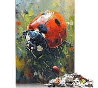 Puzzle 1000 pièces pour Adultes La Coccinelle Paresseuse, Puzzles en Bois, pour Vos Amis et Votre Famille (1000 pièces, 75 x 50 cm)