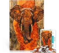 Puzzle 1000 pièces pour Adultes La grâce de l'éléphant Jouets de Divertissement Familial Car C'est Un pour Toute la Famille 52x38cm