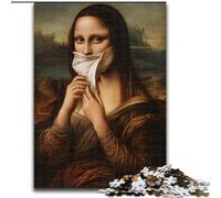 Puzzle 1000 pièces pour Adultes, La Joconde Abstraite, Jouet éducatif idéal comme Cadeau pour Toute la Famille, à partir de 14 Ans (Dimensions 26x38cm)