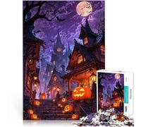 Puzzle 1000 pièces pour Adultes La légende du château de la Nuit Noire Jeux de détente Car C'est Un pour Toute la Famille 52x38cm