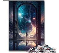 Puzzle 1000 pièces pour Adultes La Porte de l'Inconnu en Bois, activité Amusante à Faire à la Maison 50x75cm pour Les Anniversaires, Les fêtes et Les Occasions spéciales