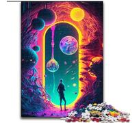 Puzzle 1000 pièces pour Adultes : La Porte de l'inconnu. Puzzle Impossible pour Adultes, Taille 50x75cm. Un Casse-tête Stimulant à Faire soi-même, Un Jeu Familial Parfait ou Un Cadeau décoratif.