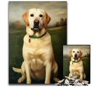 Puzzle 1000 pièces pour Adultes, Labrador Blanc, Puzzle en Carton, Jouet éducatif et décompressant, idéal pour Les Adolescents et Les Adultes, 26x38cm