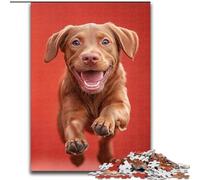 Puzzle 1000 pièces pour Adultes, Labrador Heureux, idéal pour s'amuser en Famille à Noël, Thanksgiving, Les Anniversaires et Pâques, 50x75cm