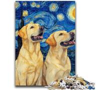 Puzzle 1000 pièces pour Adultes Labrador sous Les étoiles, Jouet éducatif et éducatif, idéal comme Cadeau pour Toute la Famille (50x75cm)