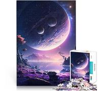 Puzzle 1000 pièces pour Adultes Lac de Montagne Cosmos Jeux éducatifs Décoration d'intérieur Car C'est Un pour Toute la Famille 26x38cm