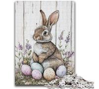 Puzzle 1000 pièces pour Adultes, Lapin de Pâques, Jeux éducatifs pour bébés, décoration d'intérieur, Cadeau d'anniversaire, Cadeaux pour Les 14 Ans et Plus, 38x26cm