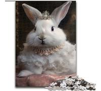 Puzzle 1000 pièces pour Adultes, Lapin en Peluche, décoration d'intérieur, pour Noël et Le Nouvel an pour Les Adolescents (Taille : 26x38cm)