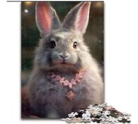 Puzzle 1000 pièces pour Adultes Lapin en Peluche, Parfait pour Les Adolescents et Les Loisirs en Famille, pour Les Anniversaires (Taille : 26x38cm)