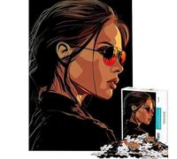 Puzzle 1000 pièces pour Adultes Lara Croft Tomb Raider Défi éducatif Analyse et logique Jeu de Puzzle éducatif pour Les 14 Ans et Plus (50x75cm)