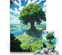 Puzzle 1000 pièces pour Adultes l'arbre géant Jouets addictifs pour Le défi de l'intelligence cérébrale Cadeaux du Père Noël Secret 50x70cm