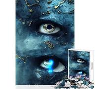 Puzzle 1000 pièces pour Adultes Larmes Bleues Jeu éducatif et Amusant pour renforcer Les Liens Amoureux Dimensions 38x26cm