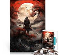 Puzzle 1000 pièces pour Adultes l'art du samouraï Fait de Bois pour Les 14 Ans et Plus Apprentissage éducatif Superbe Cadeau。Taille：50x75cm/19.68x29.52pouce