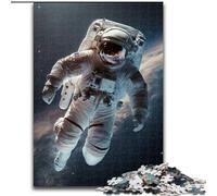Puzzle 1000 pièces pour Adultes : l'astronaute en Bois, pour Adolescents et Famille - Jeu de réflexion à Faire soi-même, 1000 pièces(50 x 75 cm)