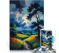 Puzzle 1000 pièces pour Adultes Le Calme Avant la tempête Séjour Anti-Stress pour Tuer Le Temps Œuvre d'art 38x26cm