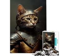 Puzzle 1000 pièces pour Adultes Le Chat du Chevalier Pauvre Jeu Stimulant et éducatif Cadeau de Course de Vitesse Manuelle Idéal pour Les Anniversaires (Dimensions 38x26cm)