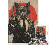 Puzzle 1000 pièces pour Adultes Le Chat Espion Jeu Impossible de 1000 pièces pour Les Amateurs de Jeux et pour améliorer la mémoire (50x75cm)