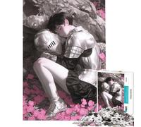 Puzzle 1000 pièces pour Adultes Le Chevalier Endormi Puzzle 1000 pièces Jouet Anti-Stress Cadeau d'anniversaire Jeu Stimulant (38x26cm)