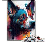 Puzzle 1000 pièces pour Adultes Le Chien Courageux Puzzles 1000 pièces pour Adultes Cadeau Parfait pour Les Anniversaires, Noël, Halloween, Thanksgiving, Pâques Taille 26X38CM