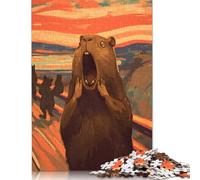 Puzzle 1000 pièces pour Adultes : Le Cri du Capybara. Puzzle en Carton pour Adultes et Adolescents (38 x 26 cm).