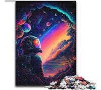 Puzzle 1000 pièces pour Adultes Le dernier Astronaute Puzzle 1000 pièces pour Adultes Cadeau Parfait pour Les Anniversaires, Noël, Halloween, Thanksgiving, Pâques Taille 26X38CM