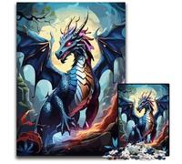 Puzzle 1000 pièces pour Adultes Le Dragon Bleu 14b Puzzle en Papier Jeu de réflexion interactif pour Toute la Famille Convient aux Enfants de 14 Ans 1000 pièces (38 x 26 cm)