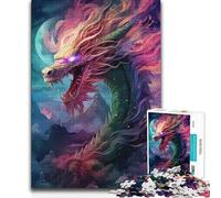 Puzzle 1000 pièces pour Adultes Le Dragon Cauchemar Éveillé - Niveau Difficile - Jeu de Relaxation - À partir de 14 Ans - 50x75cm